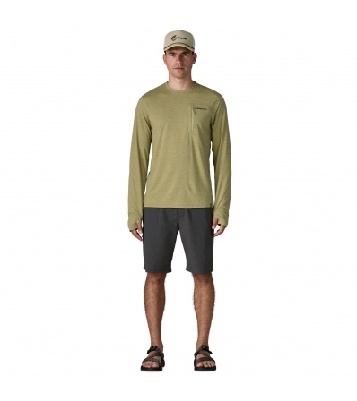 Patagonia Long-Sleeved Capilene Cool Sun Shirt - Fitz Roy Trout 40+ UPF M's