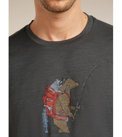 Icebreaker Merino 150 Tech Lite SS Tee Bear Catch M's